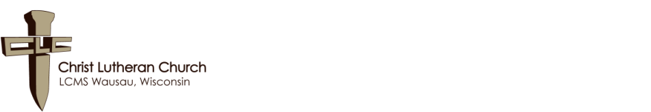 Christ Lutheran Church, LCMS - Wausau, WI logo