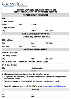 business account application