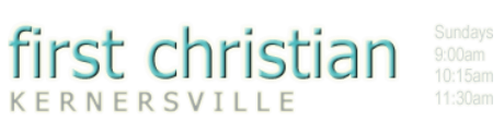 Welcome to First Christian Ministries a great church located in Kernersville NC logo