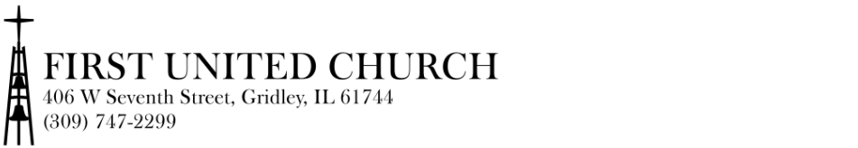 First United Church of Gridley First United Church of Gridley logo