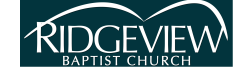 Ridgeview Baptist Church logo