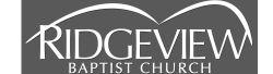 Ridgeview Baptist Church logo